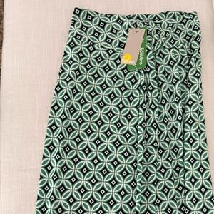 BODEN Easy Wrap Midi Skirt, NTW, Green, Size 2P